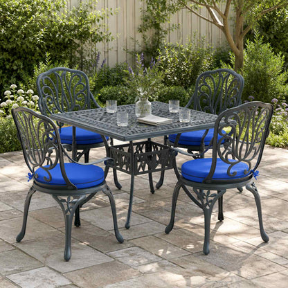 4-Piece Seat Cushions SOEST 4 pcs 100% Polyester Royal Blue