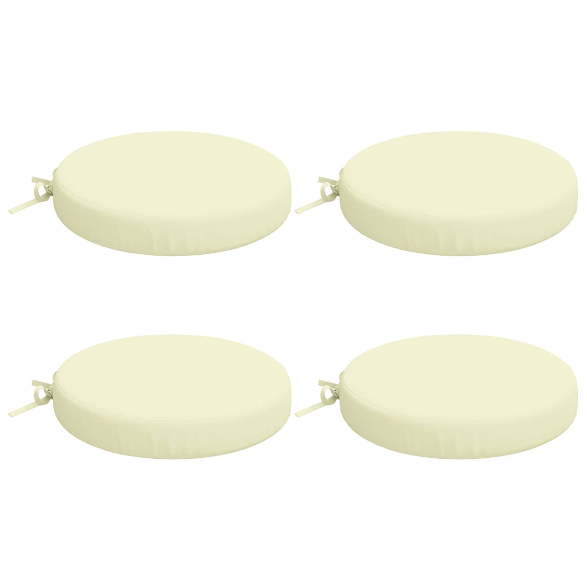 4-Piece Seat Cushions SOEST 4 pcs 100% Polyester Cream