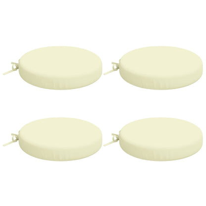 4-Piece Seat Cushions SOEST 4 pcs 100% Polyester Cream