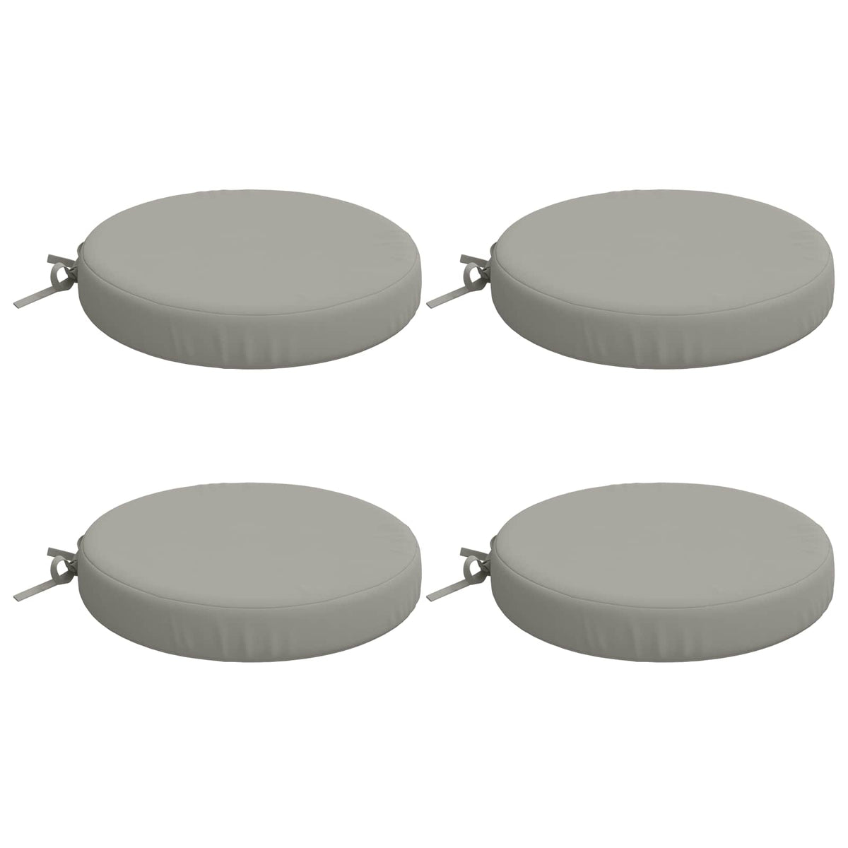 4-Piece Seat Cushions SOEST 4 pcs 100% Polyester Grey
