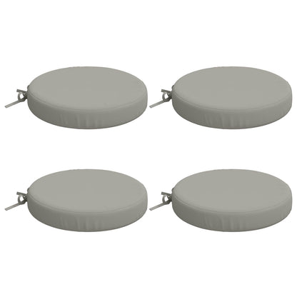 4-Piece Seat Cushions SOEST 4 pcs 100% Polyester Grey