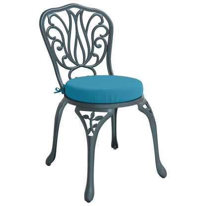 4-Piece Seat Cushions SOEST 4 pcs 100% Polyester Light Blue