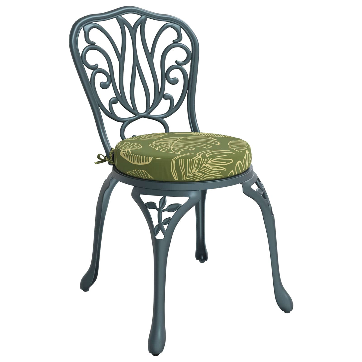 4-Piece Seat Cushions SOEST 4 pcs 100% Polyester Leaf Design