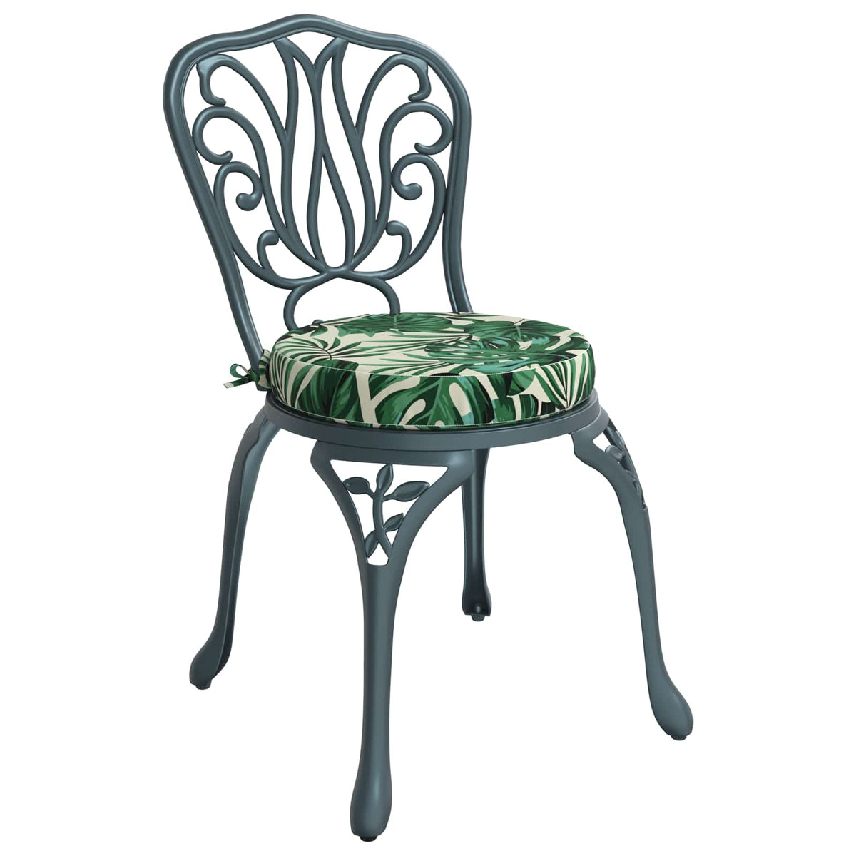 4-Piece Seat Cushions SOEST 4 pcs 100% Polyester Leaf Pattern
