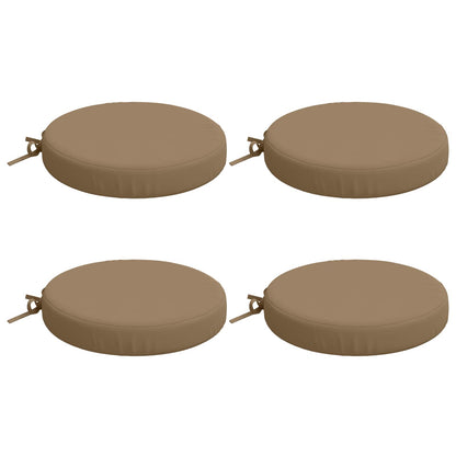 4-Piece Seat Cushions SOEST 4 pcs 100% Polyester Taupe