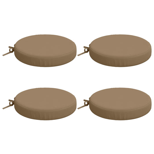 4-Piece Seat Cushions SOEST 4 pcs 100% Polyester Taupe