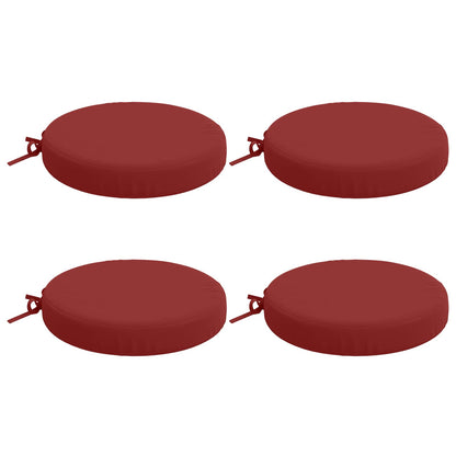 4-Piece Seat Cushions SOEST 4 pcs 100% Polyester Wine Red