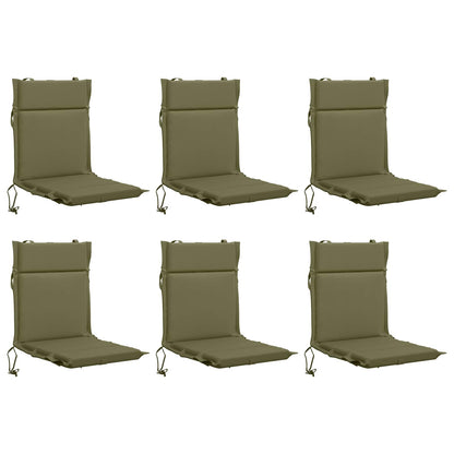 6-Piece High Back Chair Cushions GEMERT 6 pcs 100% Polyester