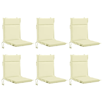 6-Piece High Back Chair Cushions GEMERT 6 pcs 100% Polyester