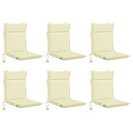 6-Piece High Back Chair Cushions GEMERT 6 pcs 100% Polyester