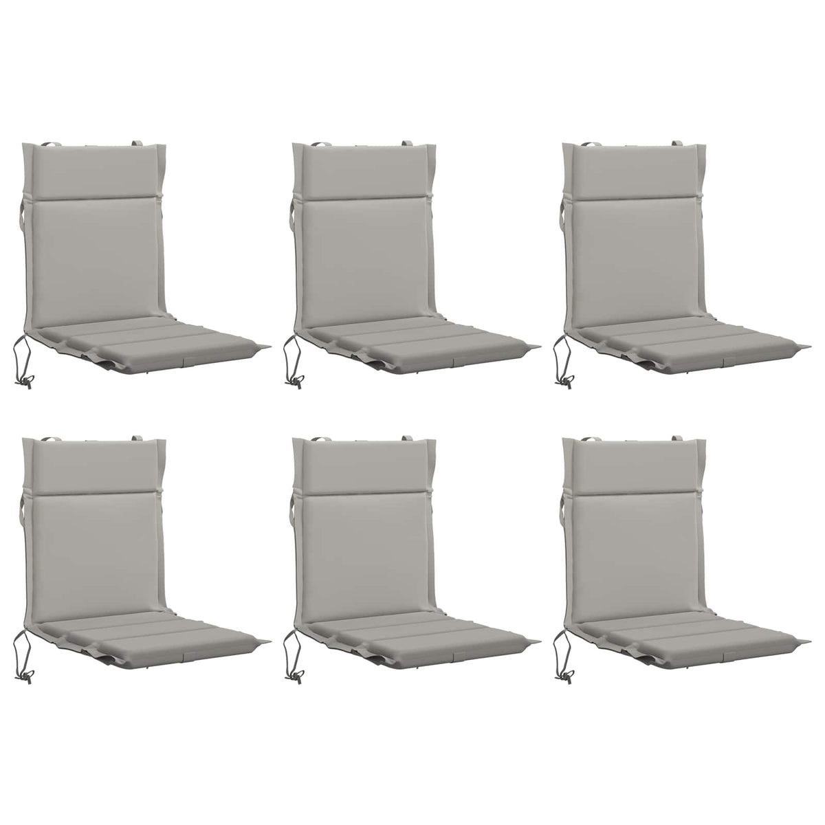 6-Piece High Back Chair Cushions GEMERT 6 pcs 100% Polyester