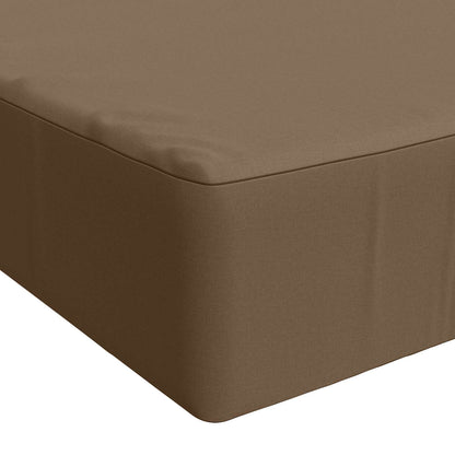 Seat Cushion SOEST 100% Polyester Taupe 120 x 60 x 15 cm