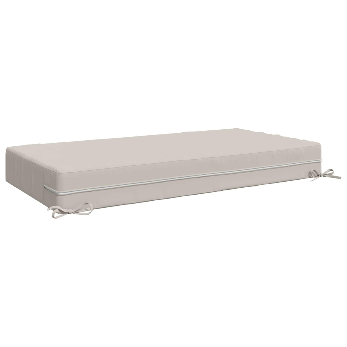 Seat Cushion SOEST 100% Polyester White 120 x 60 x 15 cm