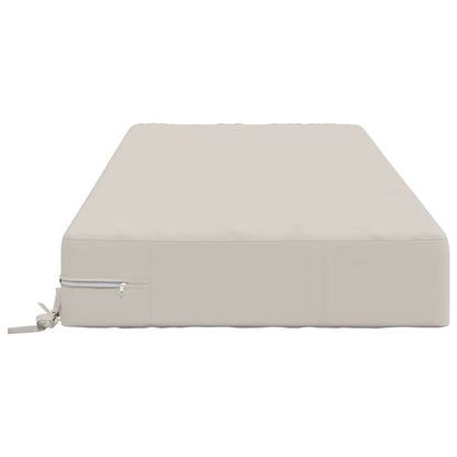 Seat Cushion SOEST 100% Polyester White 120 x 60 x 15 cm