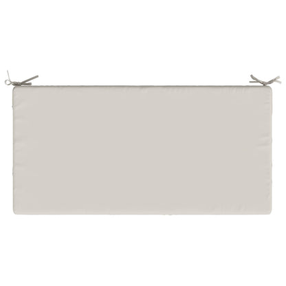 Seat Cushion SOEST 100% Polyester White 120 x 60 x 15 cm