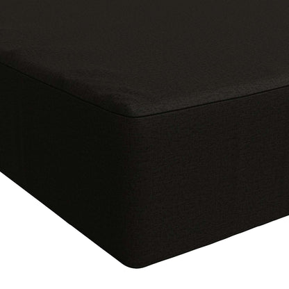 Seat Cushion SOEST 100% Polyester Black 120 x 60 x 15 cm