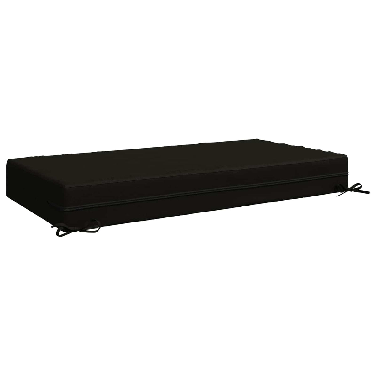 Seat Cushion SOEST 100% Polyester Black 120 x 60 x 15 cm