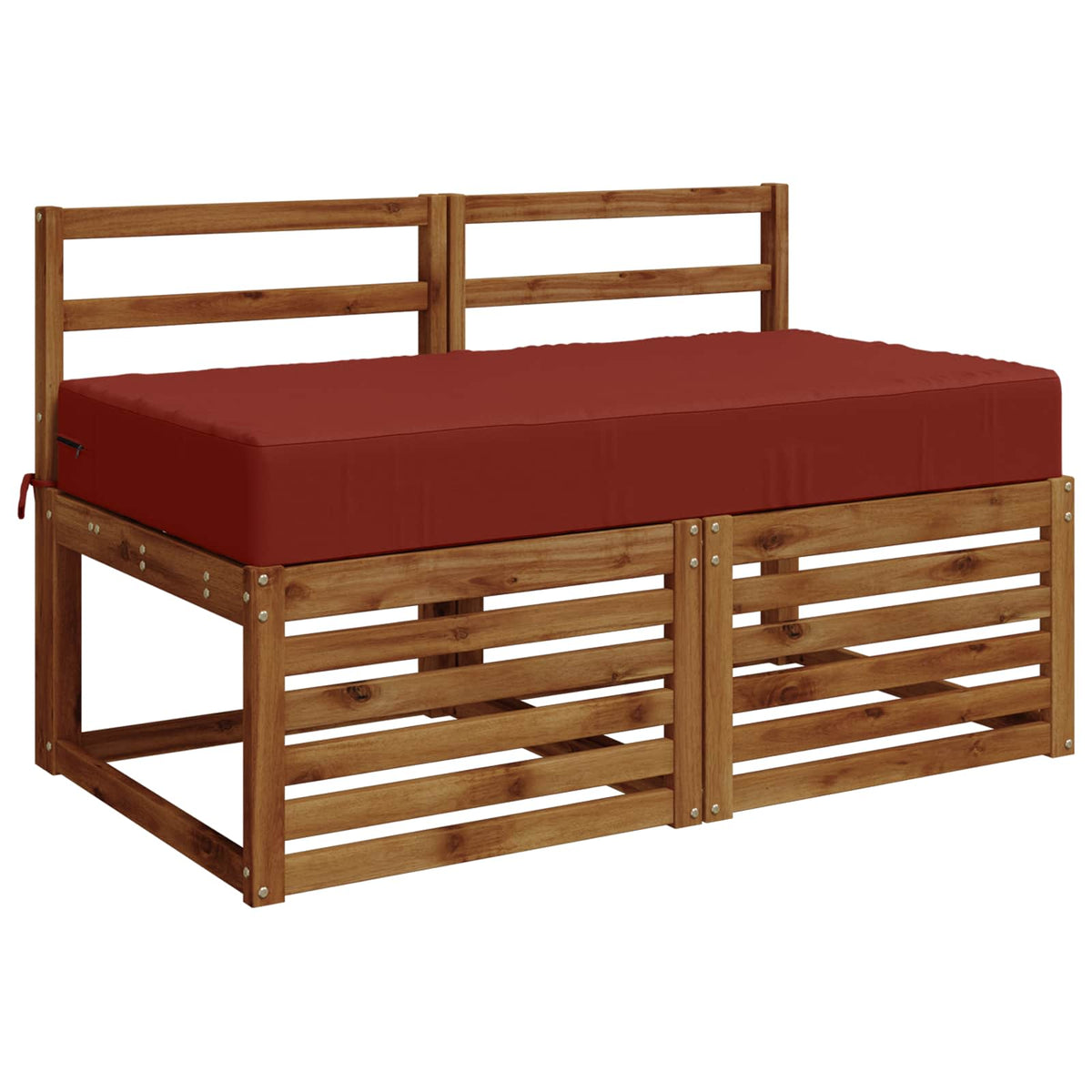 Seat Cushion SOEST 100% Polyester Red 120 x 60 x 15 cm