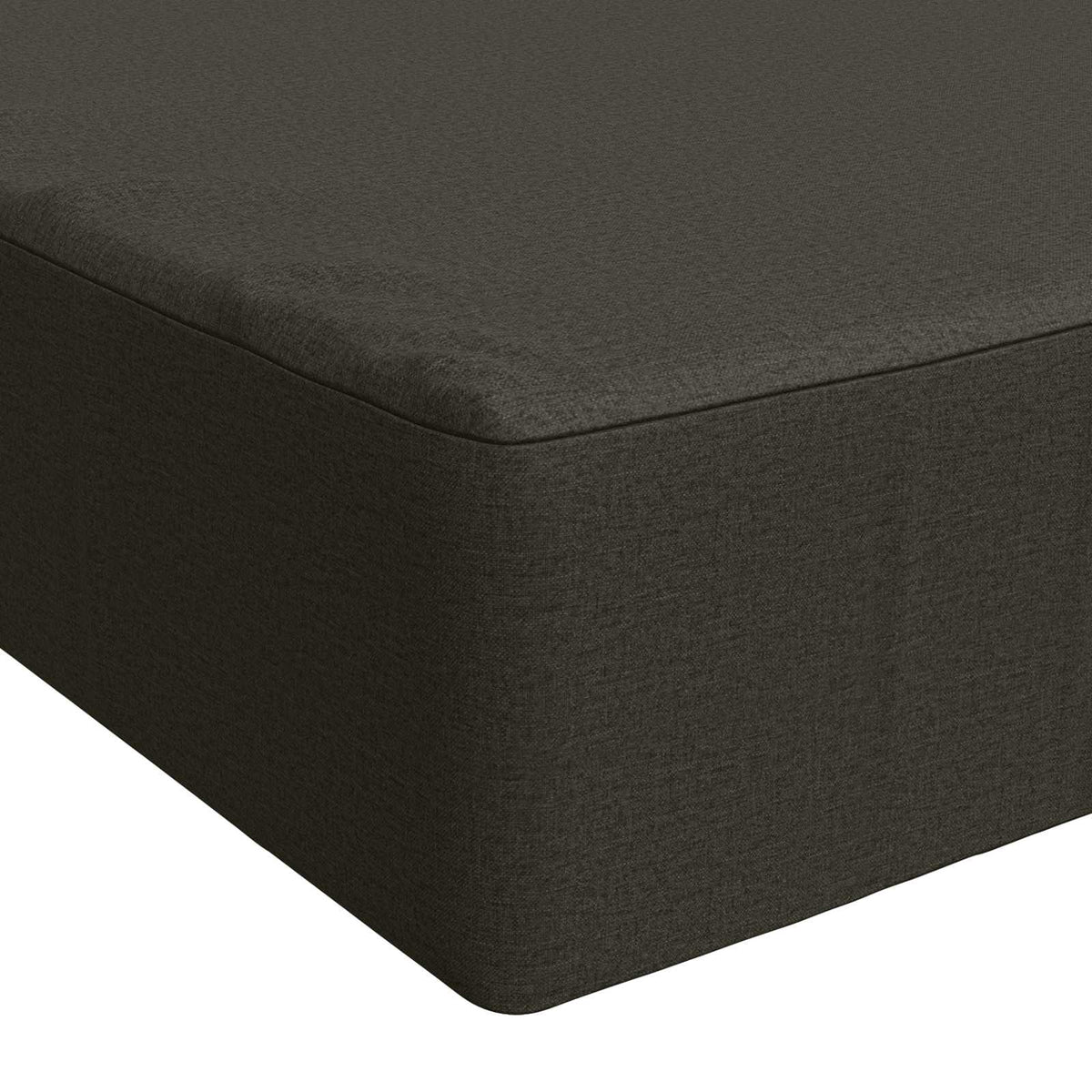 Seat Cushion SOEST 100% Polyester Anthracite 120 x 60 x 15 cm