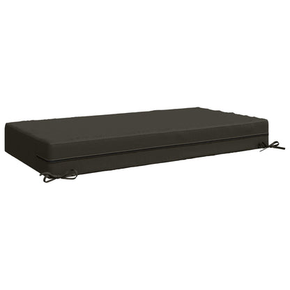 Seat Cushion SOEST 100% Polyester Anthracite 120 x 60 x 15 cm