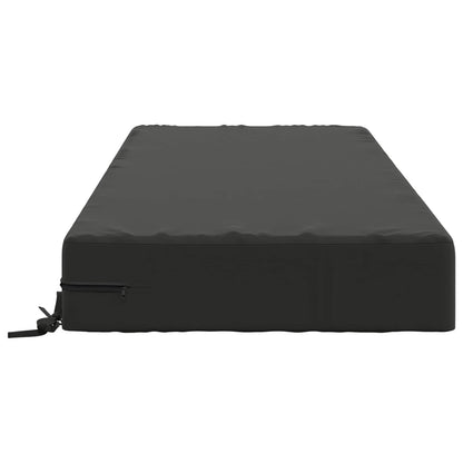 Seat Cushion SOEST 100% Polyester Anthracite 120 x 60 x 15 cm