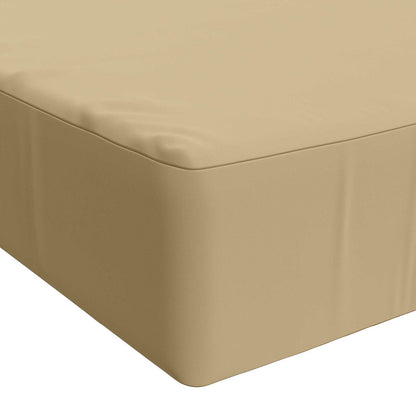 Seat Cushion SOEST 100% Polyester Beige 120 x 60 x 15 cm