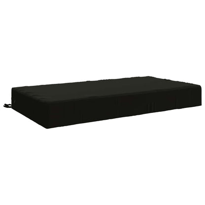 Seat Cushion SOEST 100% Polyester Black 120 x 60 x 15 cm