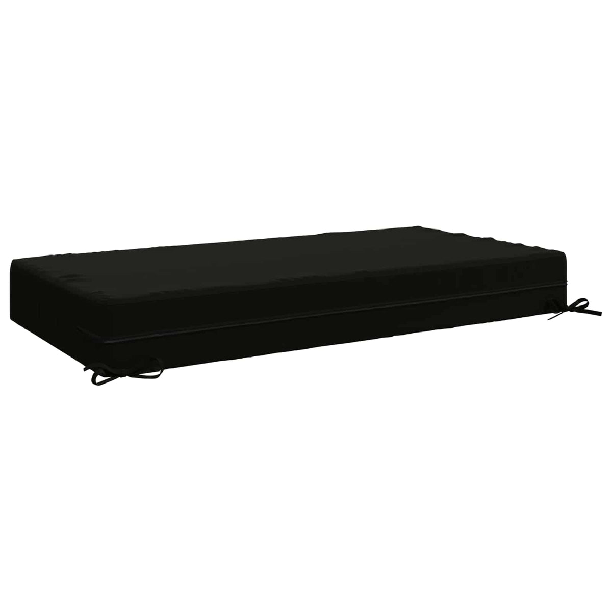 Seat Cushion SOEST 100% Polyester Black 120 x 60 x 15 cm