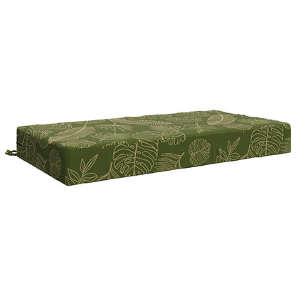 Seat Cushion SOEST 100% Polyester Leaf design 120 x 60 x 15 cm