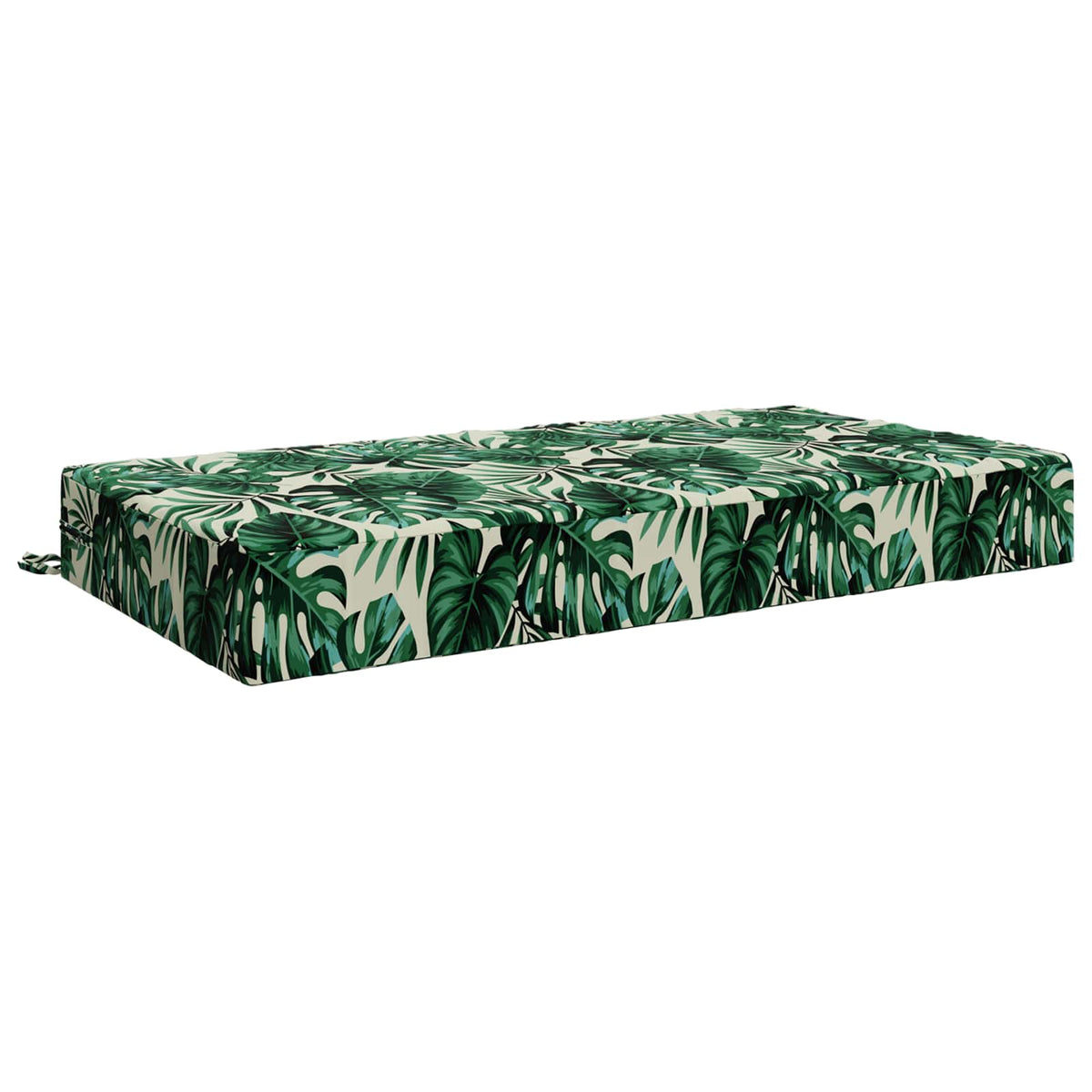 Seat Cushion SOEST 100% Polyester Leaf pattern 120 x 60 x 15 cm