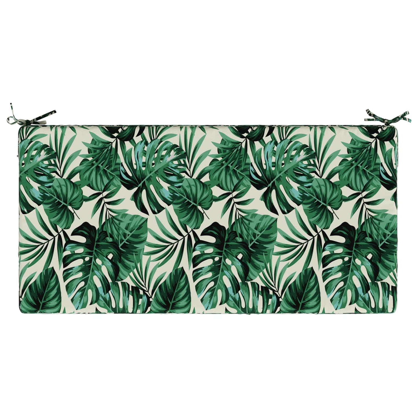 Seat Cushion SOEST 100% Polyester Leaf pattern 120 x 60 x 15 cm