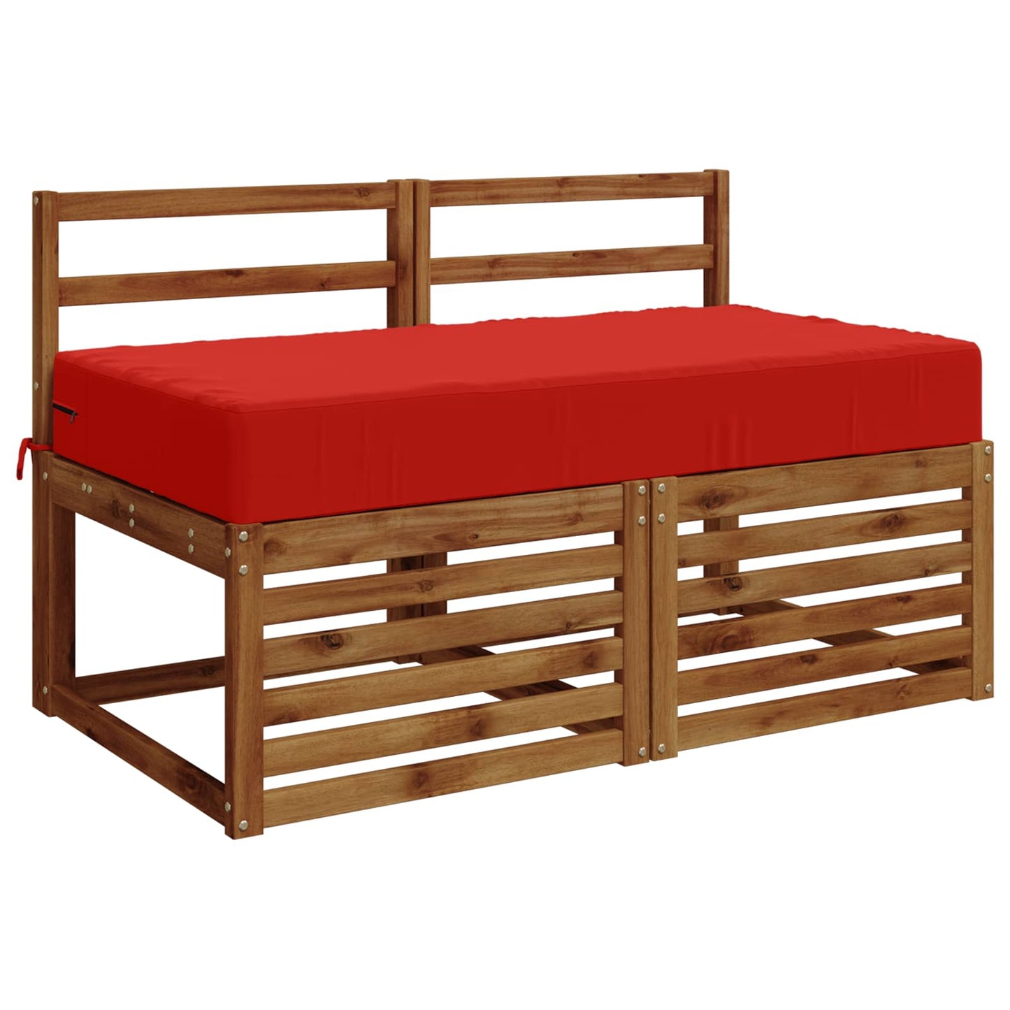 Seat Cushion SOEST 100% Polyester Red 120 x 60 x 15 cm