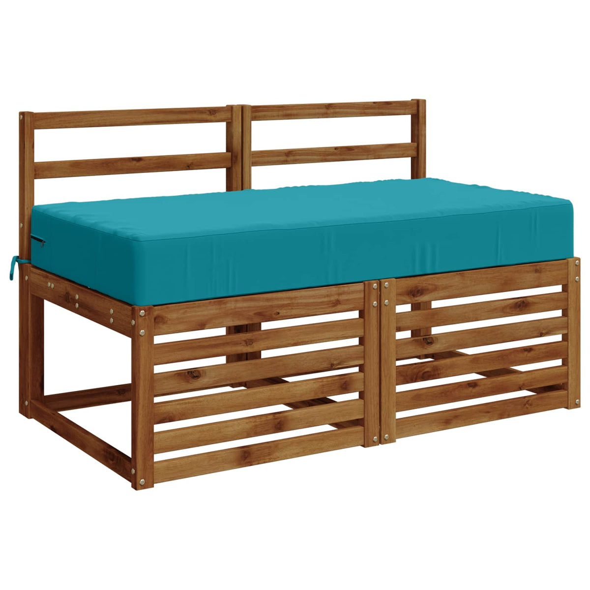 Seat Cushion SOEST 100% Polyester Turquoise 120 x 60 x 15 cm