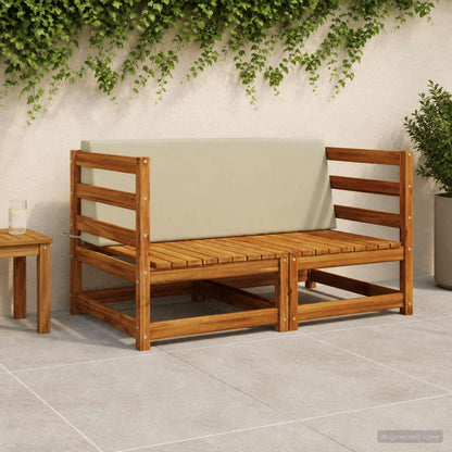 Back cushion SOEST 100% Polyester Light green 120 x 20 x 40 cm
