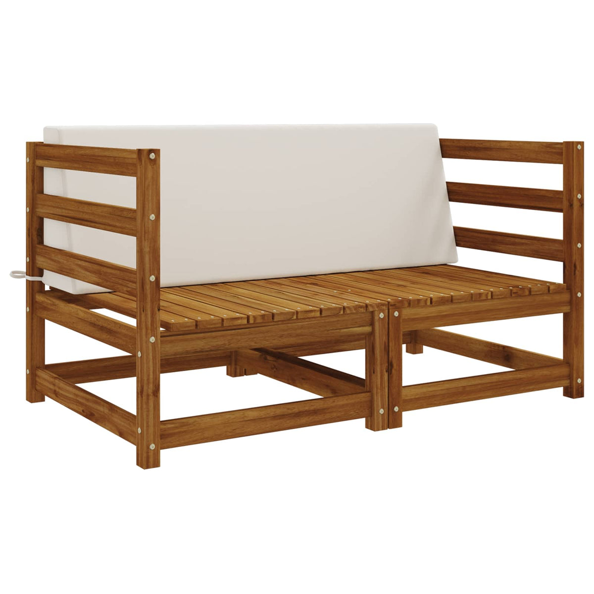 Back cushion SOEST 100% Polyester White 120 x 20 x 40 cm