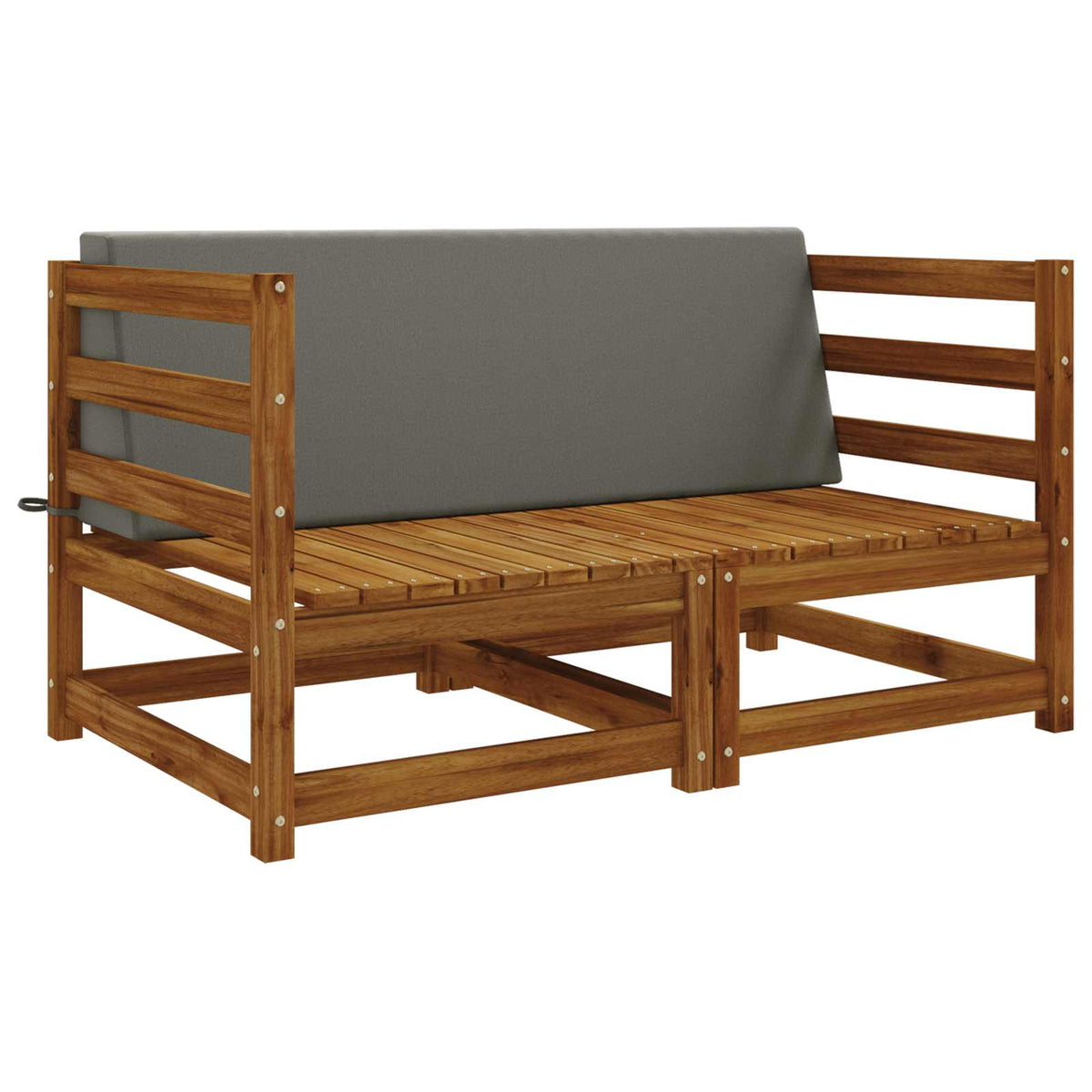 Back cushion SOEST 100% Polyester Grey 120 x 20 x 40 cm
