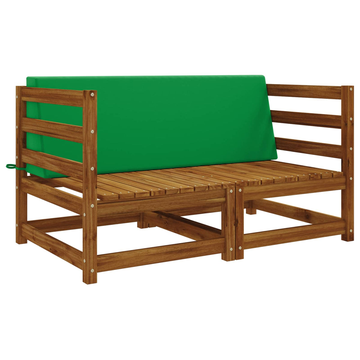 Back cushion SOEST 100% Polyester Green 120 x 20 x 40 cm