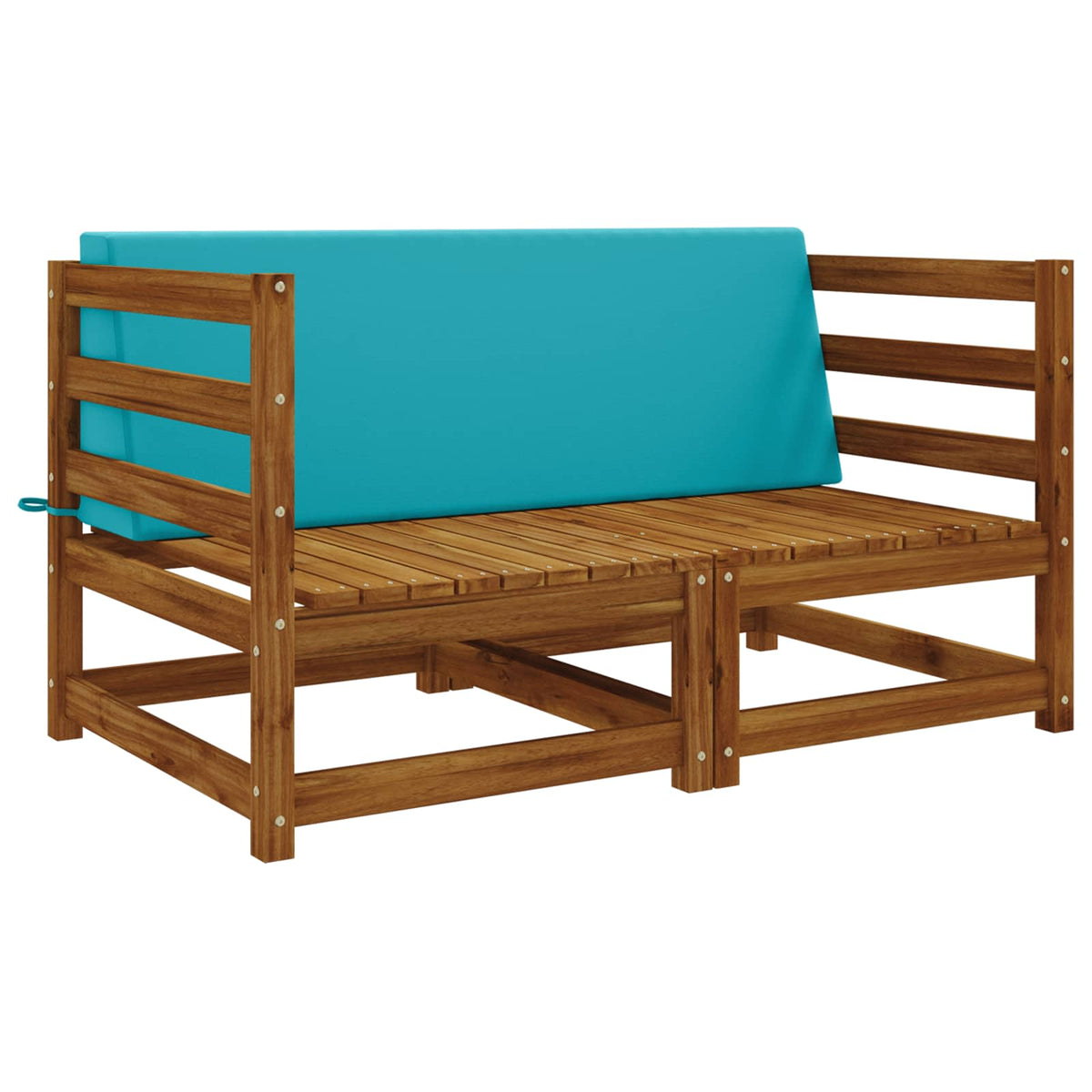 Back cushion SOEST 100% Polyester Turquoise 120 x 20 x 40 cm