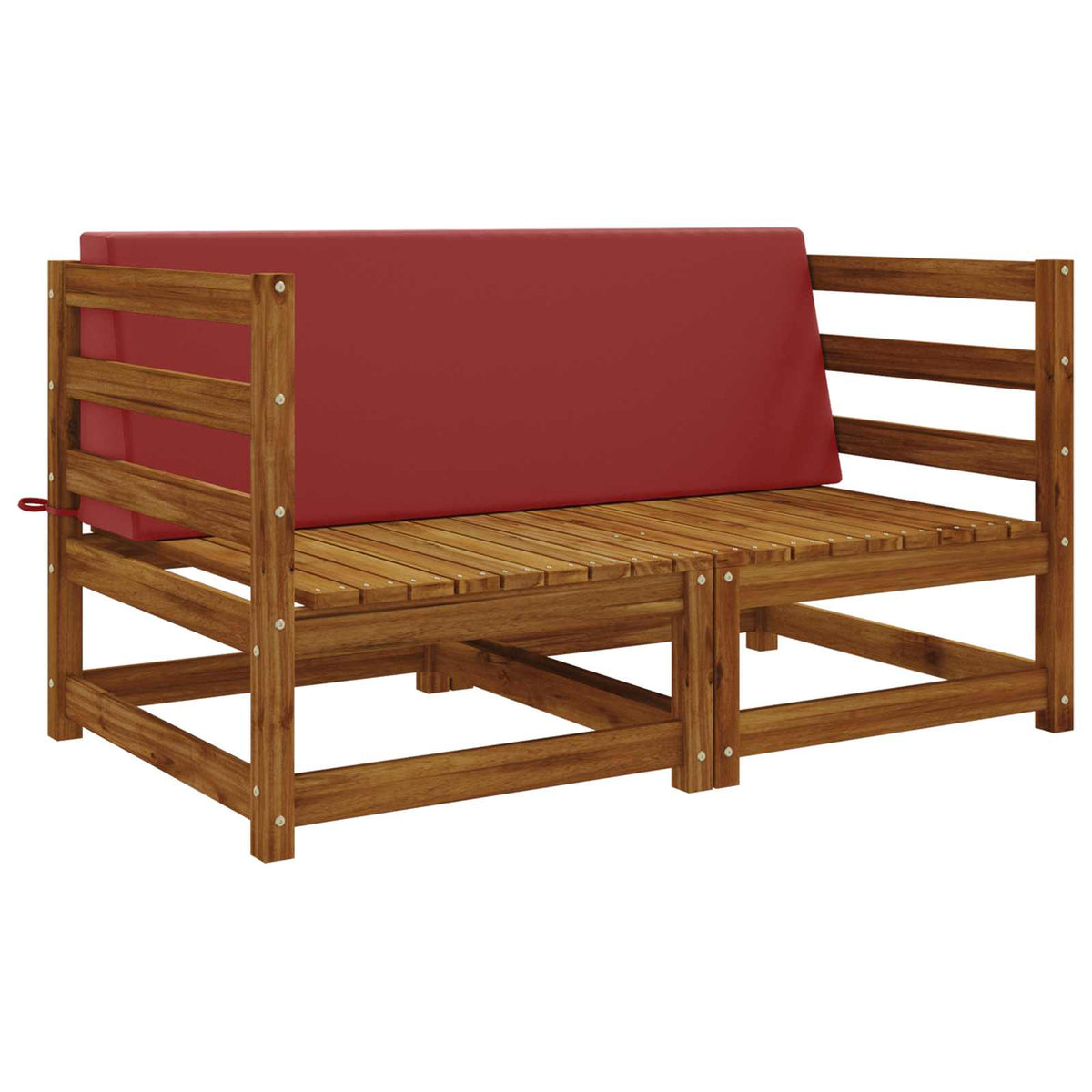 Back cushion SOEST 100% Polyester Wine red 120 x 20 x 40 cm