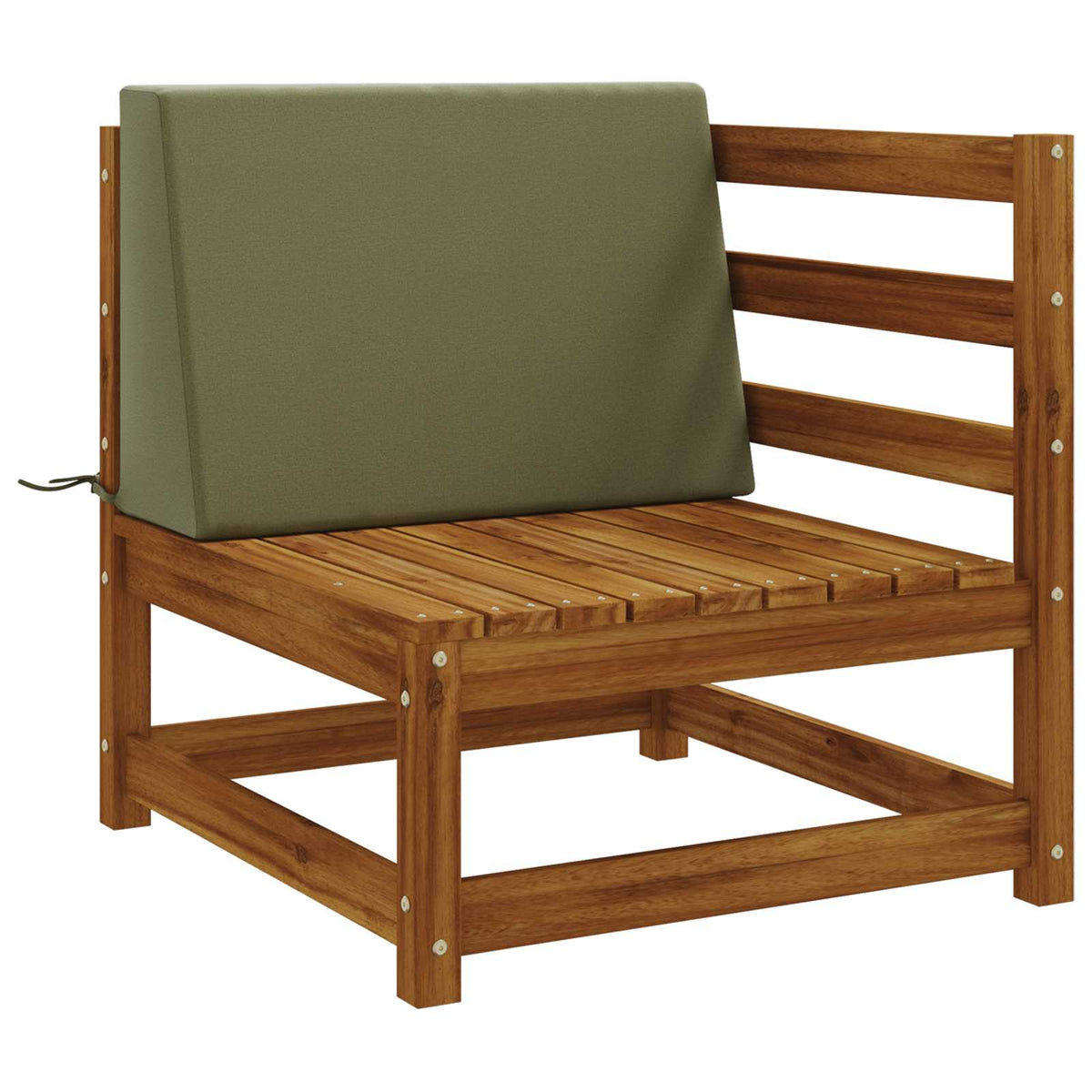 Back cushion SOEST 100% Polyester Olive green 60 x 20 x 40 cm