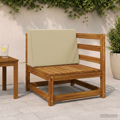 Back cushion SOEST 100% Polyester Light green 60 x 20 x 40 cm