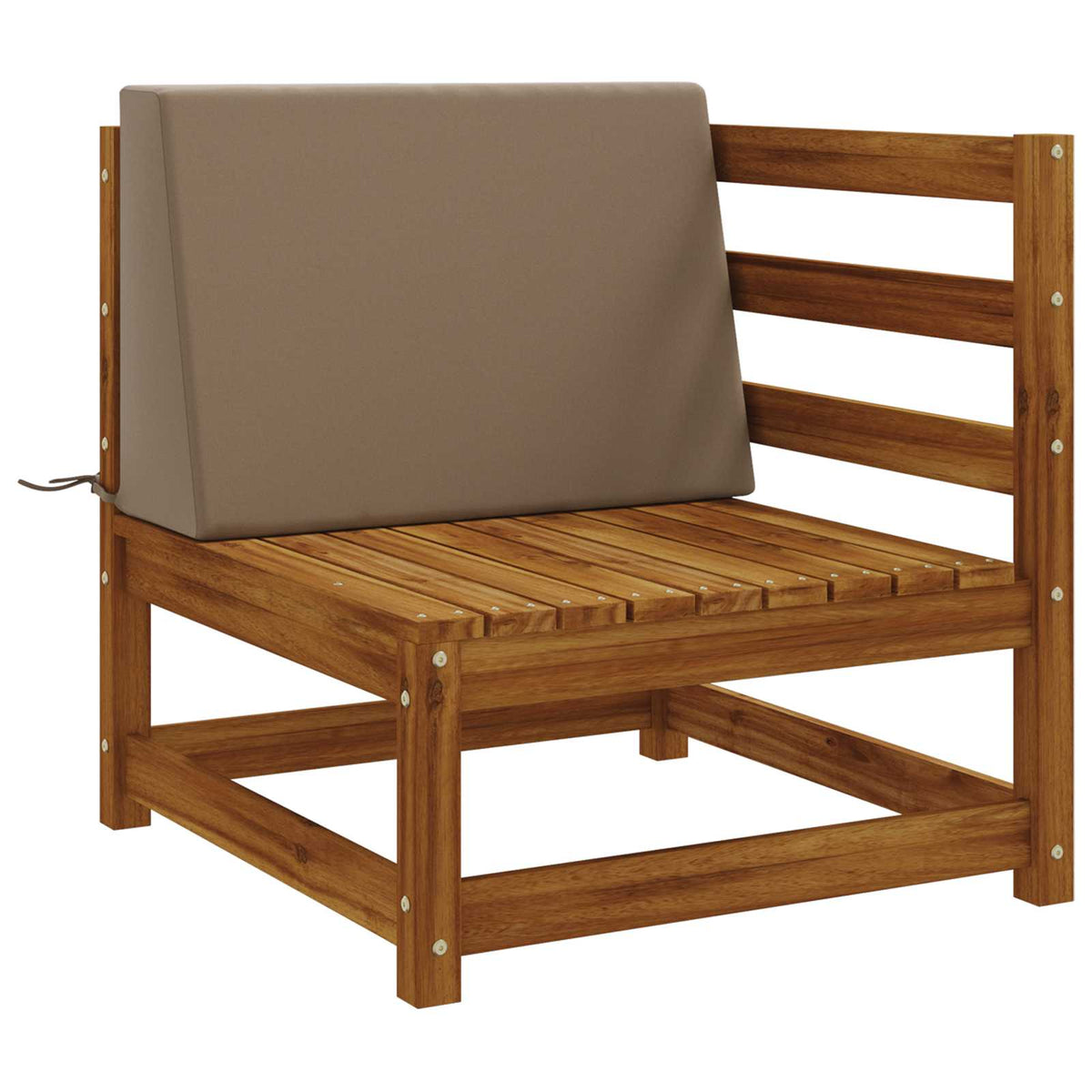 Back cushion SOEST 100% Polyester Taupe 60 x 20 x 40 cm