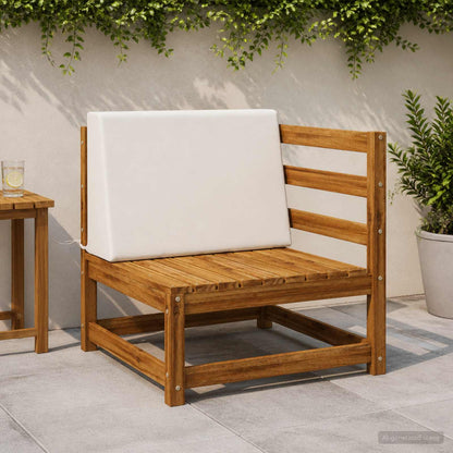 Back cushion SOEST 100% Polyester White 60 x 20 x 40 cm