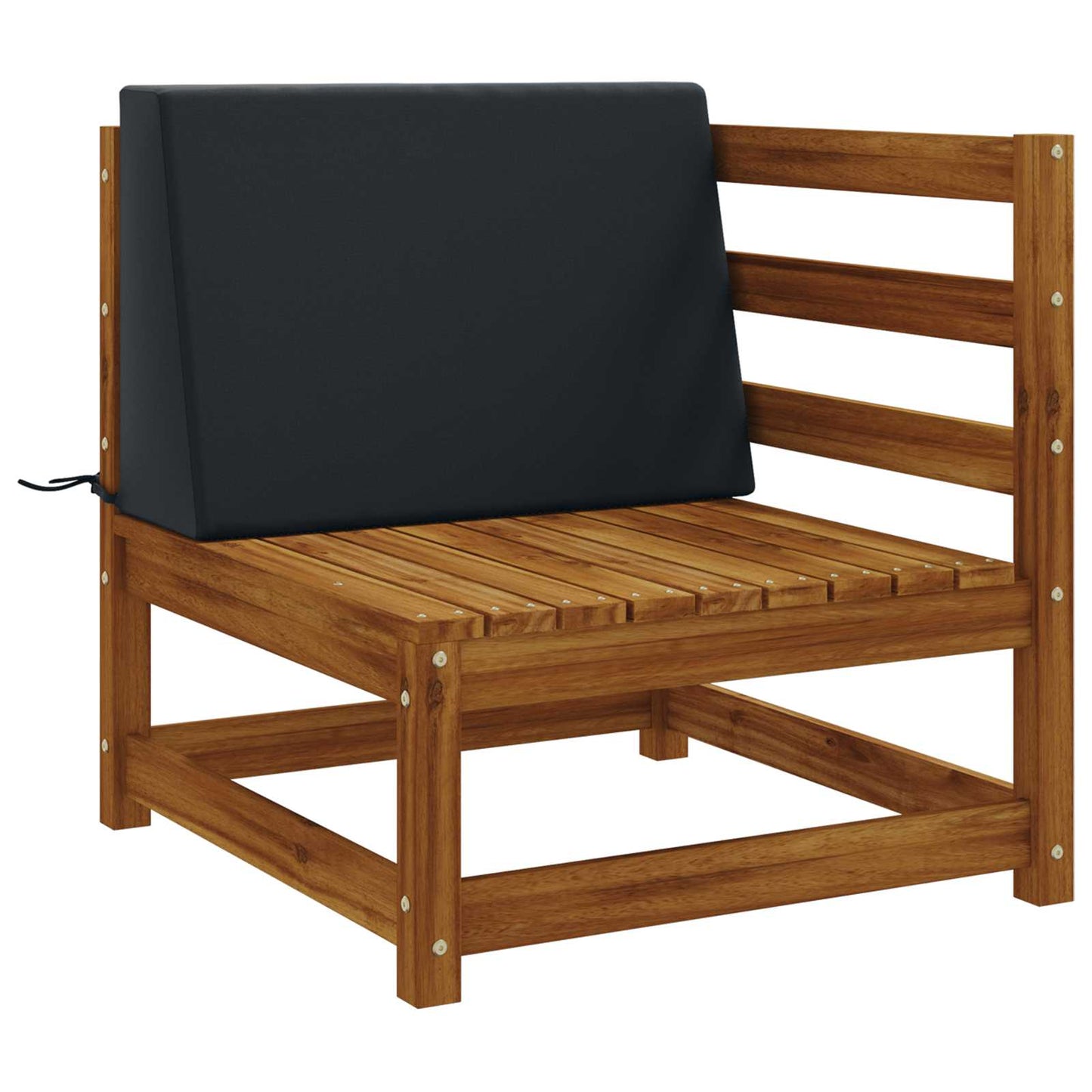 Back cushion SOEST 100% Polyester Dark blue 60 x 20 x 40 cm