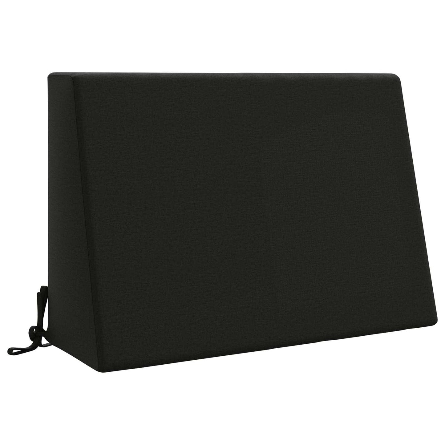 Back cushion SOEST 100% Polyester Black 60 x 20 x 40 cm
