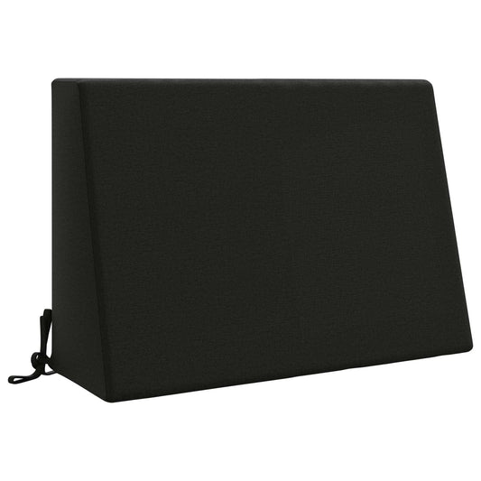 Back cushion SOEST 100% Polyester Black 60 x 20 x 40 cm