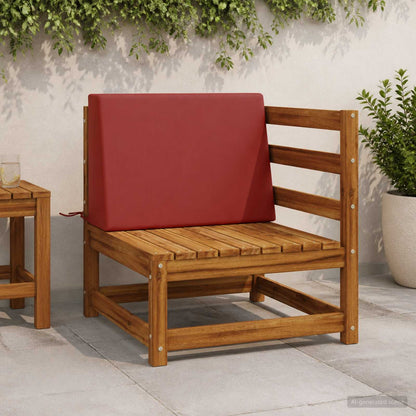Back cushion SOEST 100% Polyester Red 60 x 20 x 40 cm