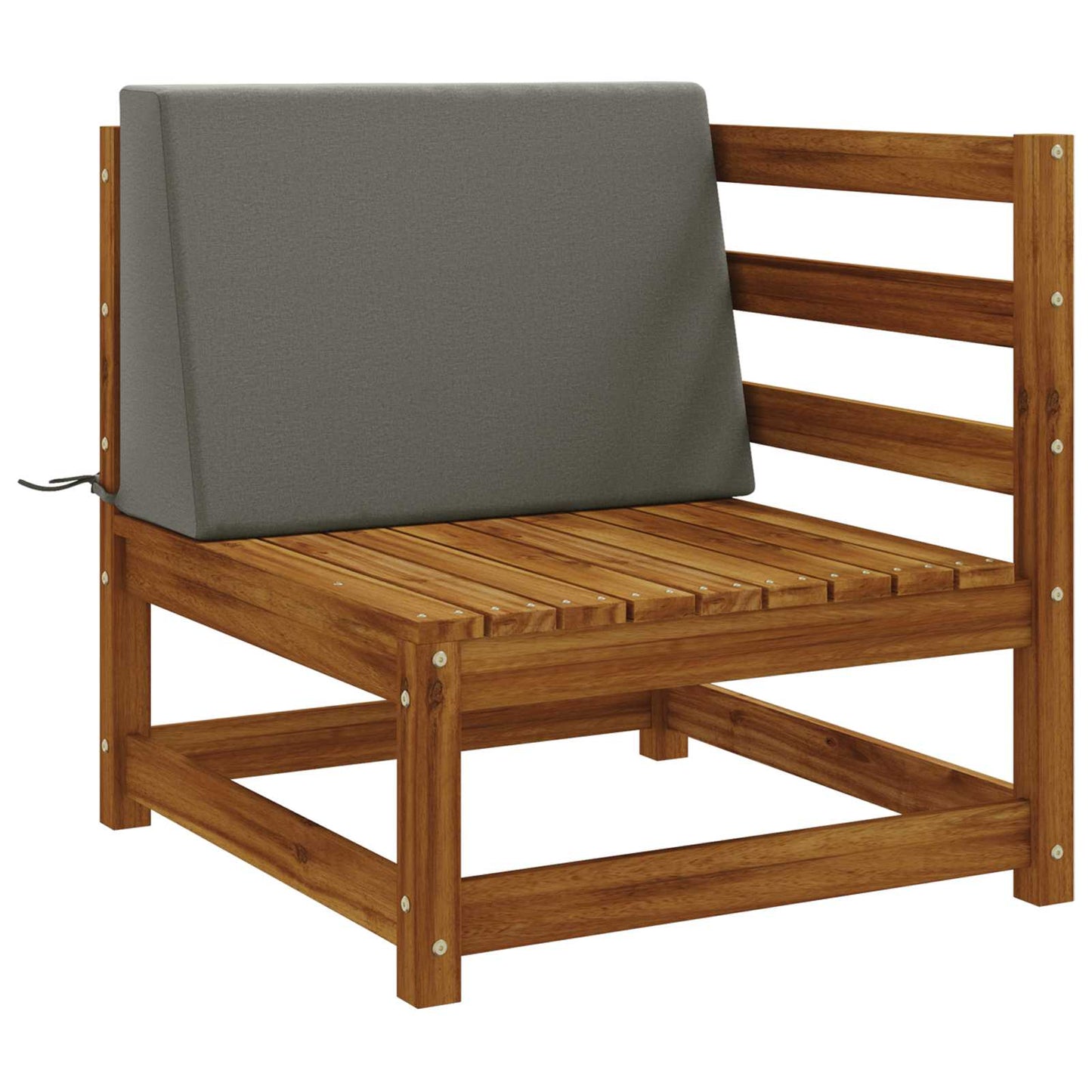 Back cushion SOEST 100% Polyester Grey 60 x 20 x 40 cm