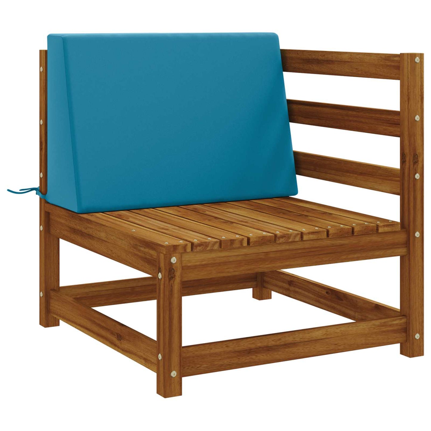 Back cushion SOEST 100% Polyester Light blue 60 x 20 x 40 cm