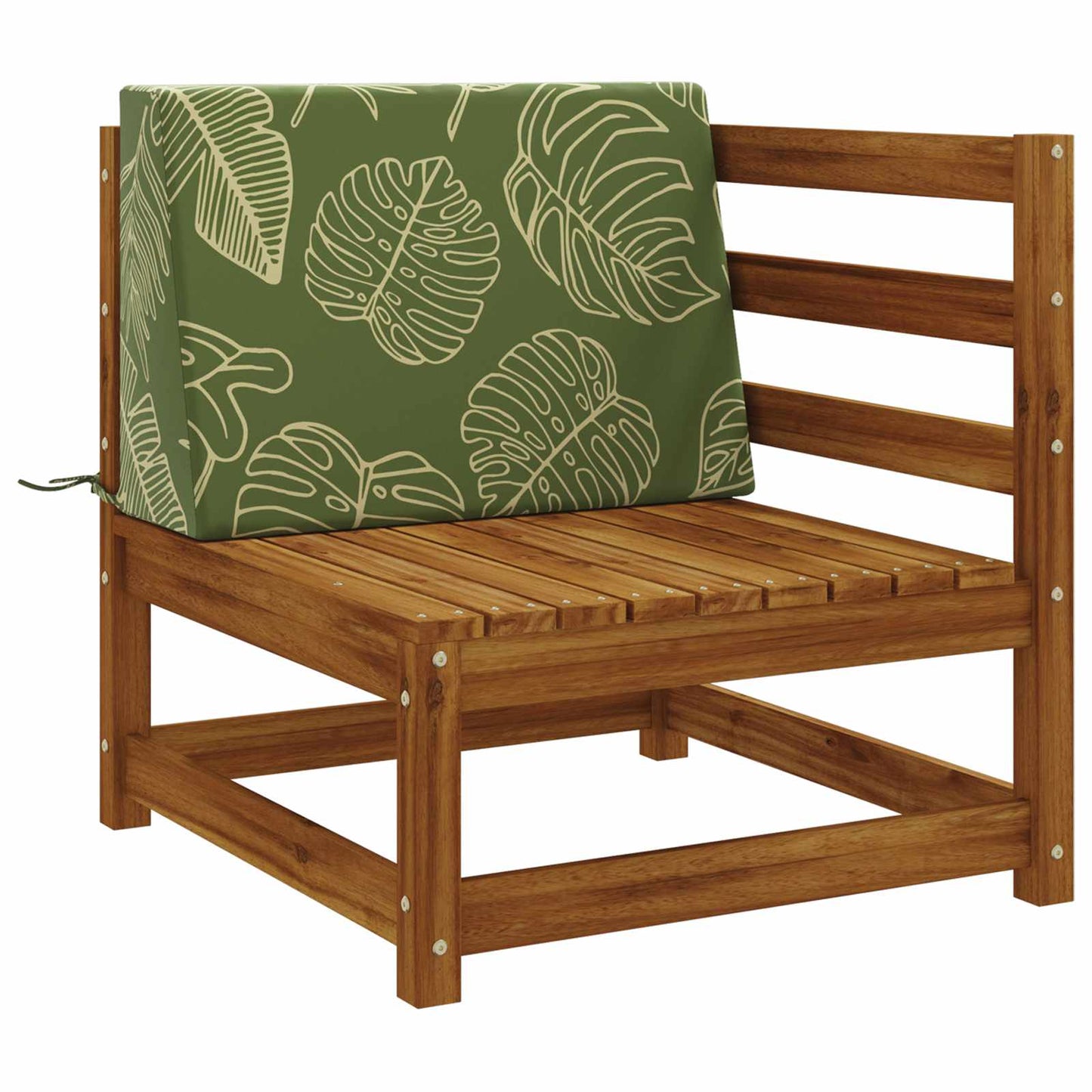 Back cushion SOEST 100% Polyester Leaf design 60 x 20 x 40 cm